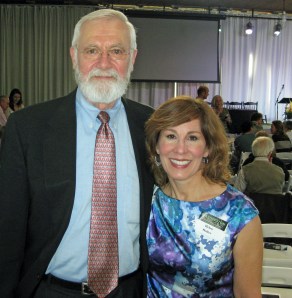 I'm with Dr. William Foege, senior fellow with the Bill & Melinda Gates Foundation.  He's credited with eradicating smallpox. (Dr. Foege's 6'7;